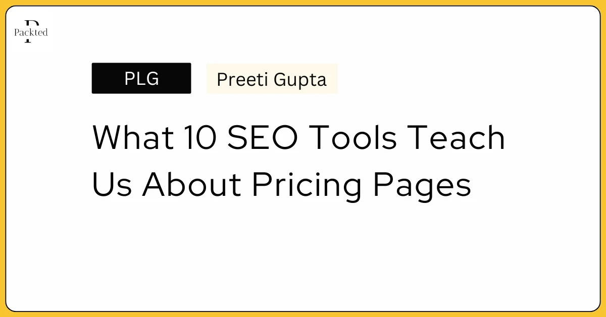 What 10 SEO Tools Teach Us About Pricing Pages