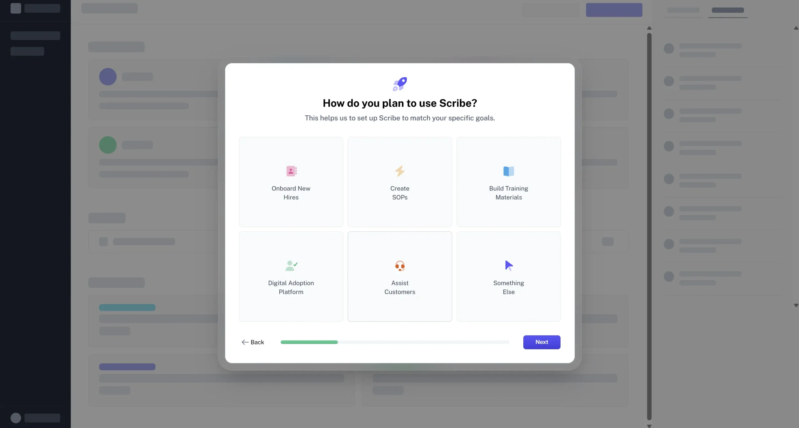 How do you plan to use Scribe onboarding