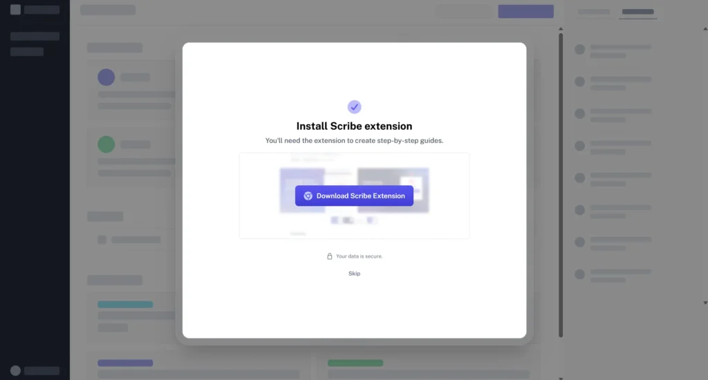 Install Scribe Chrome Extension nudge